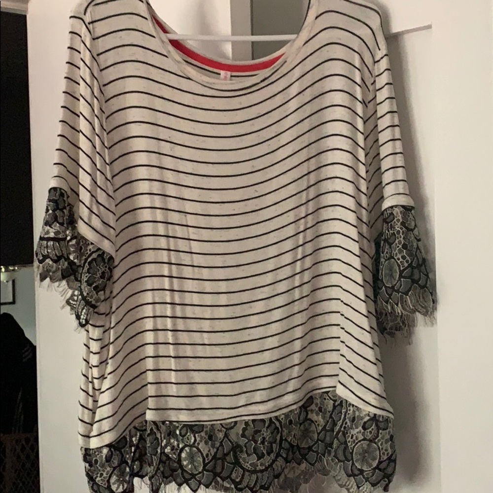 Black and white shirt